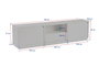 Nordure Soporte de TV Vanguard - Blanco Natural